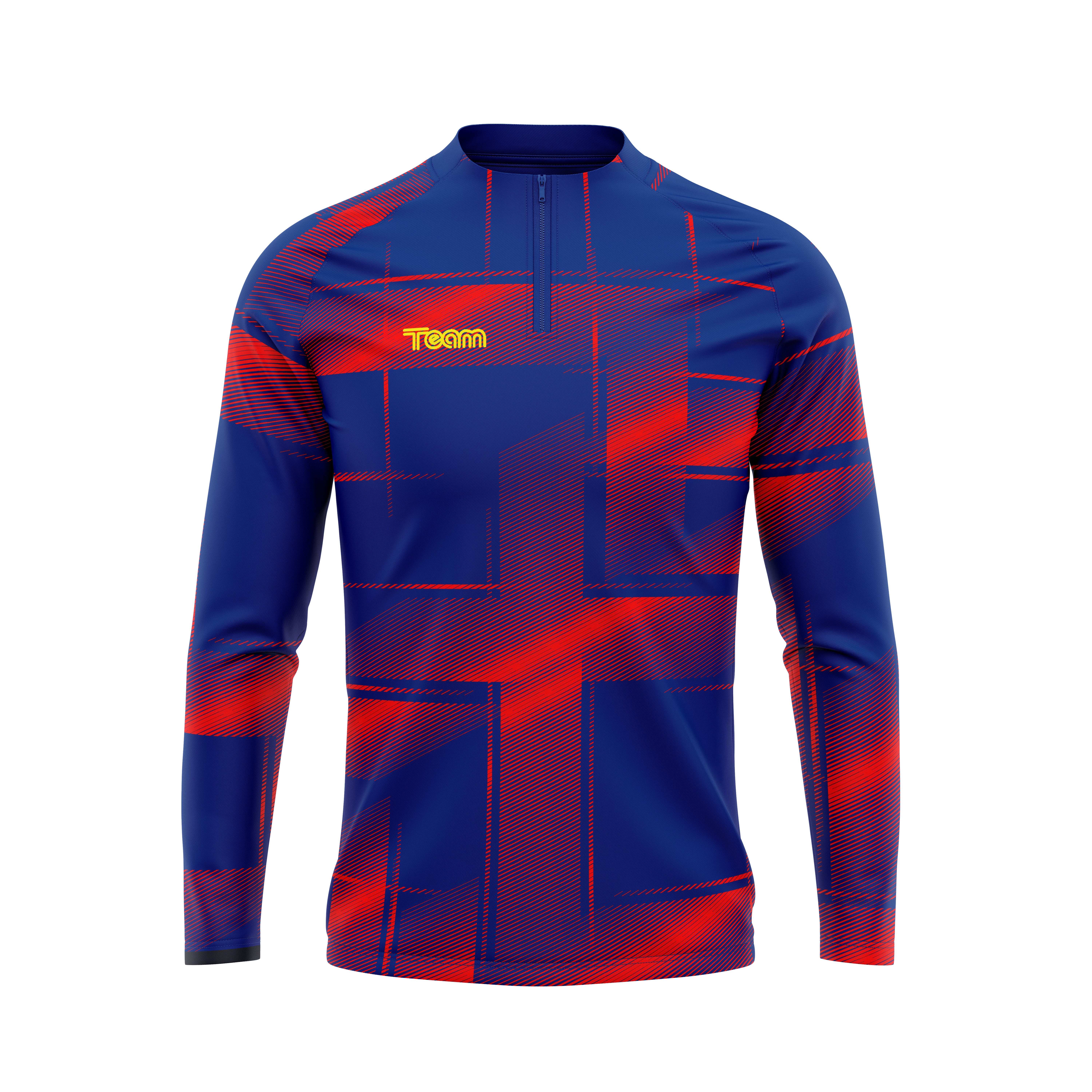 Bluza antrenament 3D ros-albastra fata