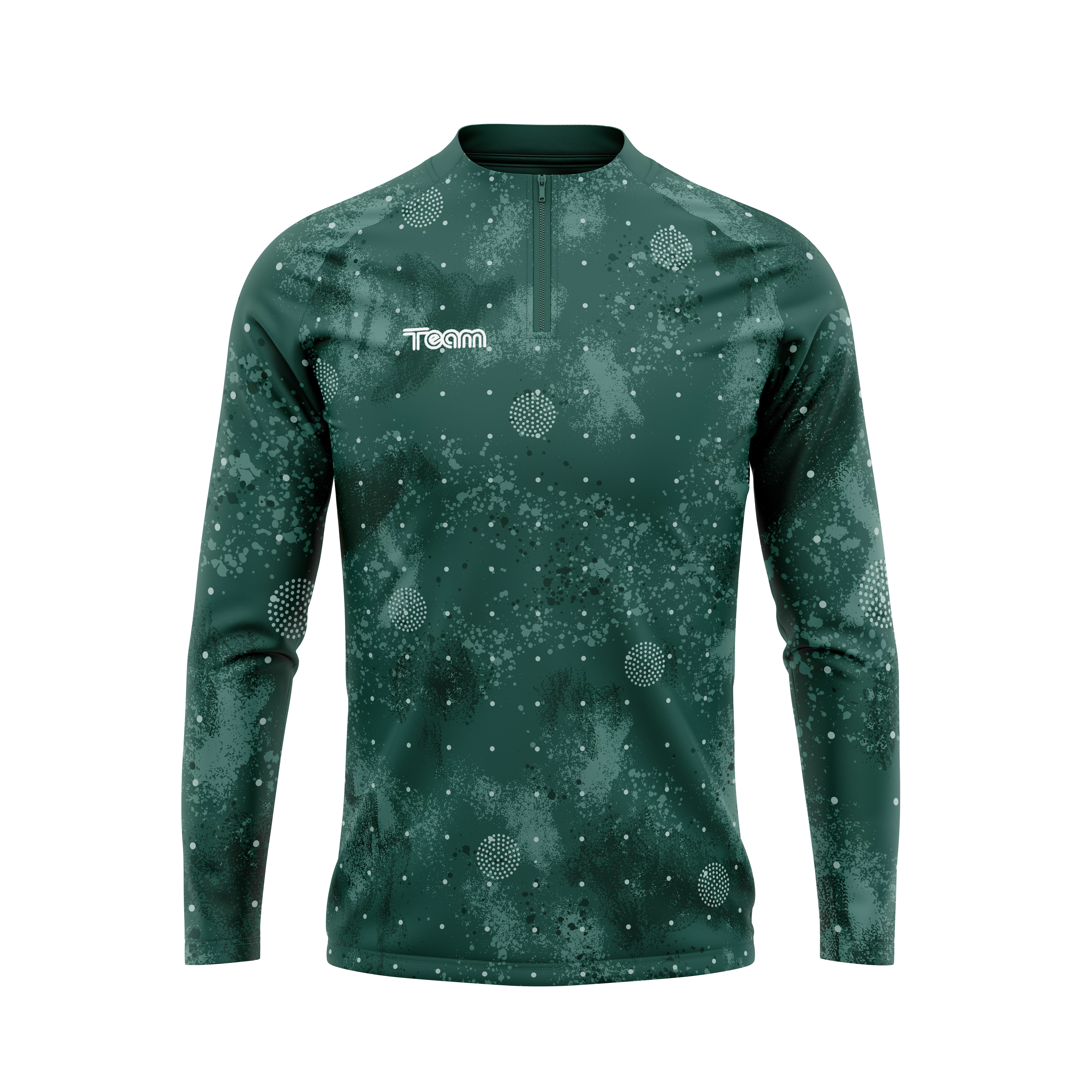 Bluza antrenament 3D verde fata