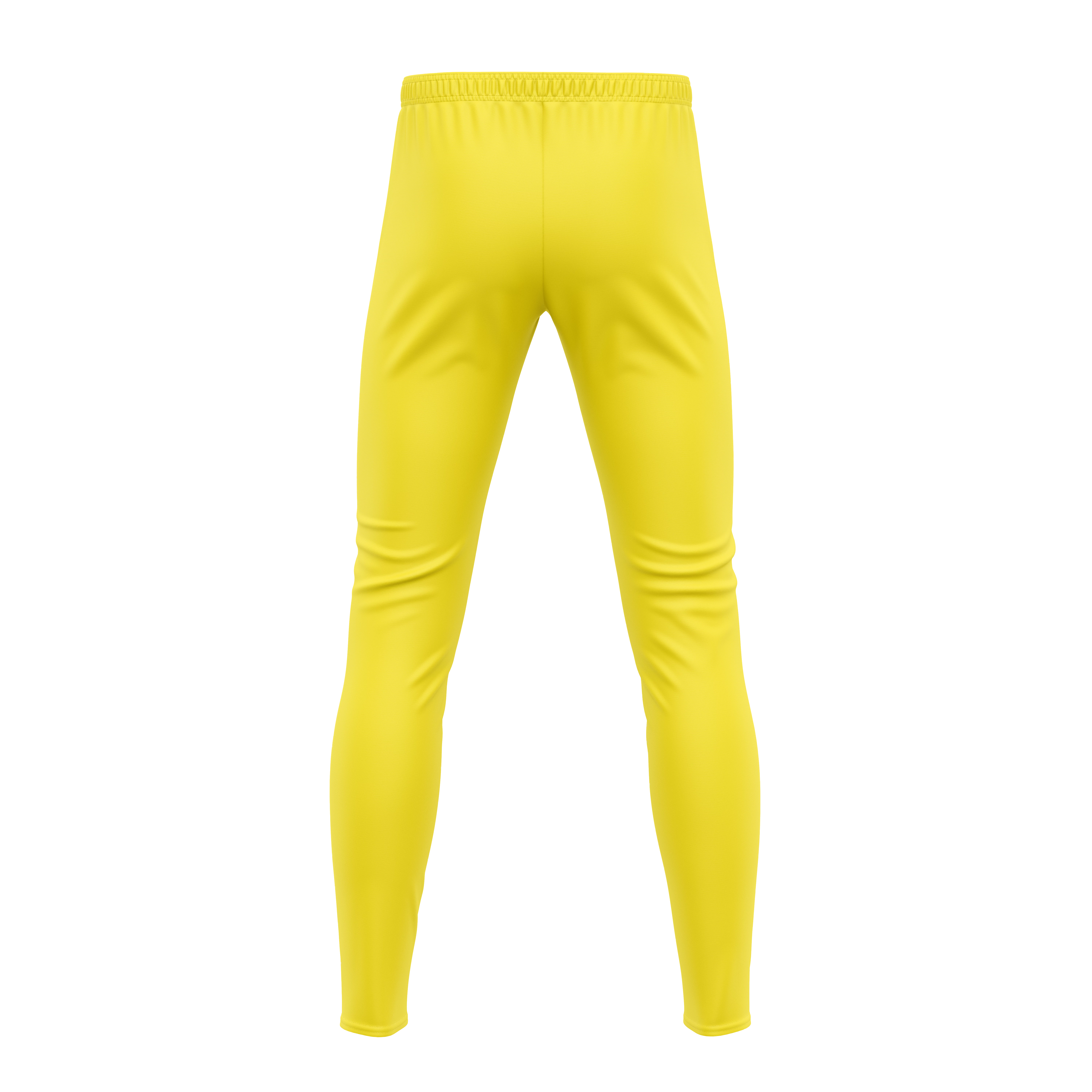 Pantalon antrenament 3D galben spate