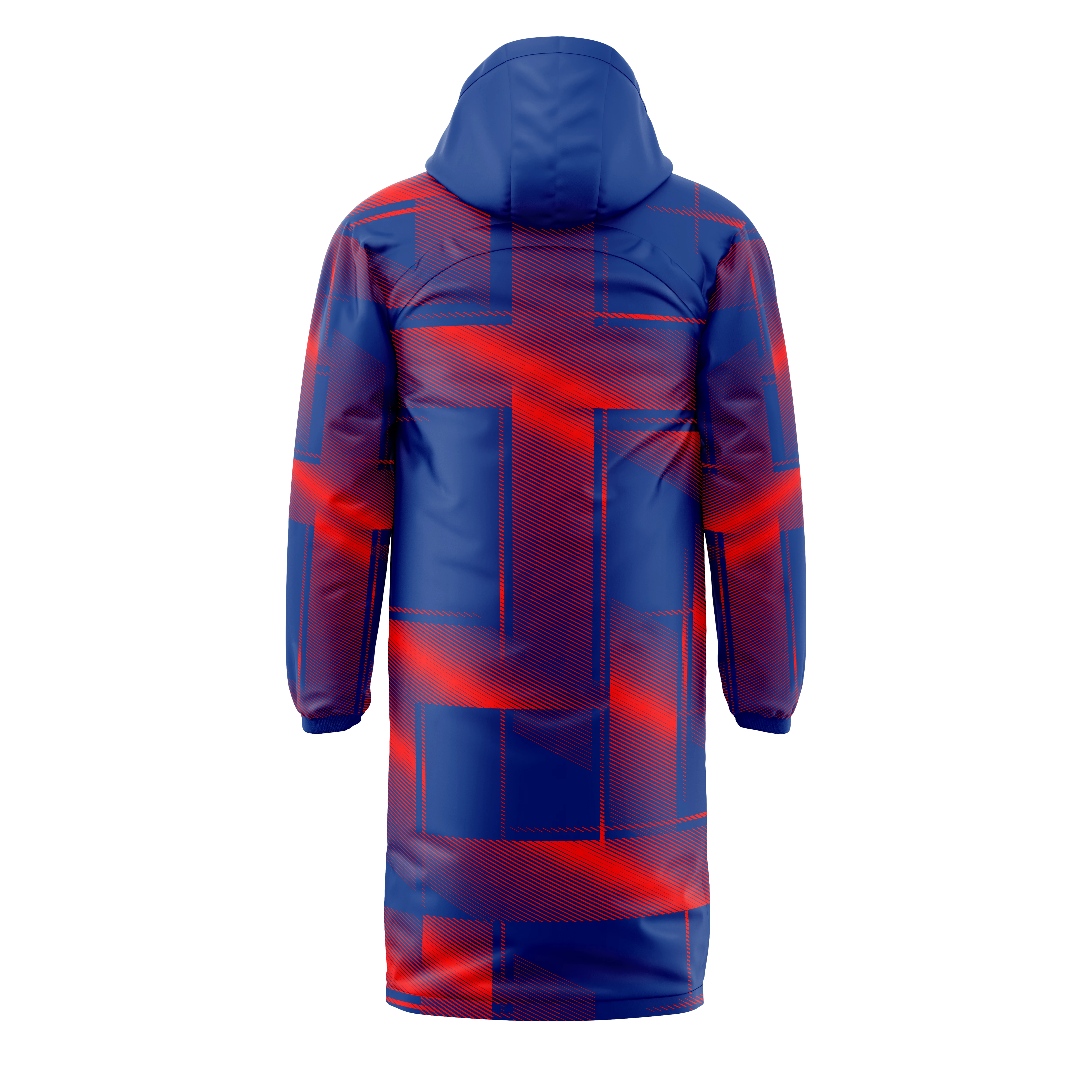 Geaca iarna 3D ros-albastra