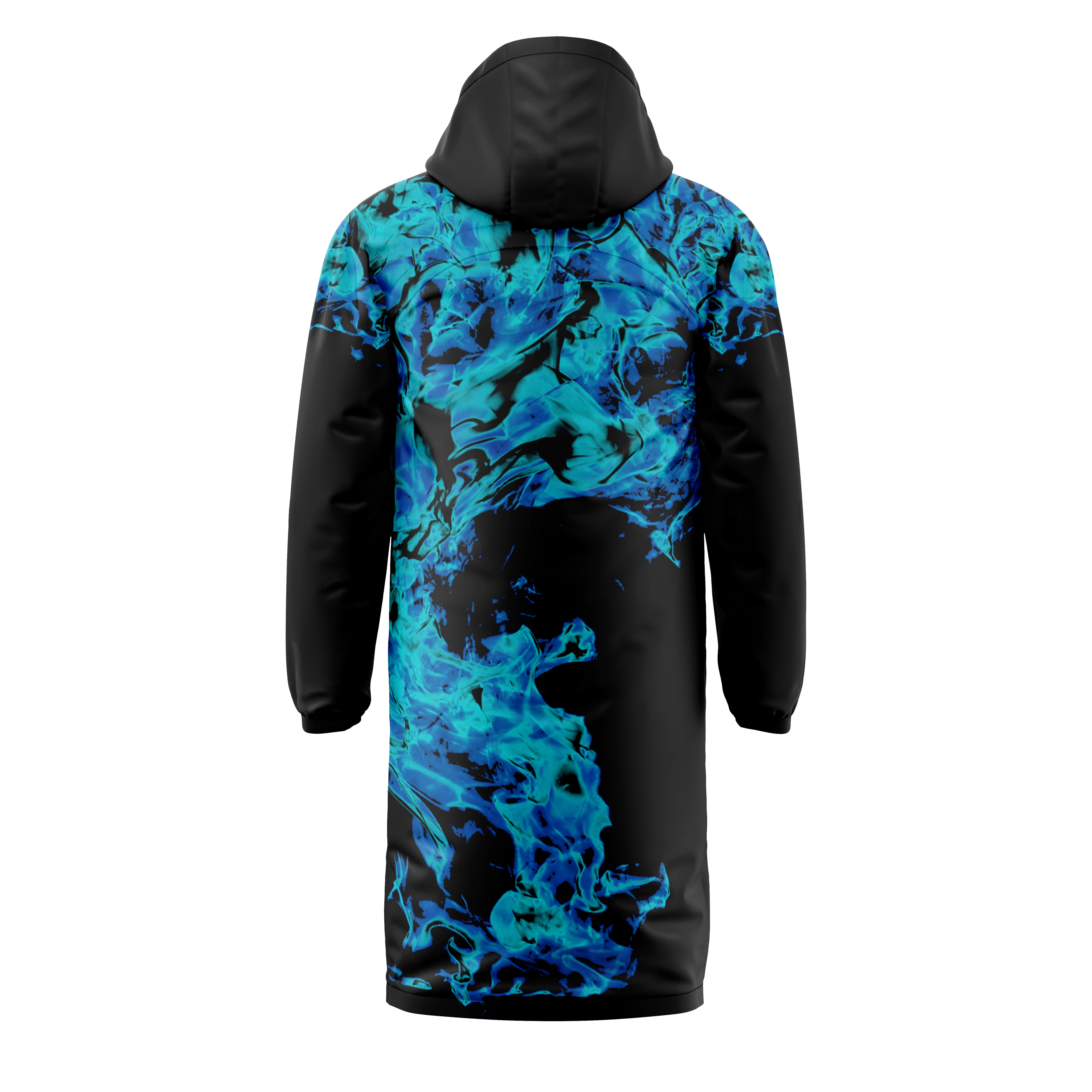 Geaca iarna 3D negru-albastra