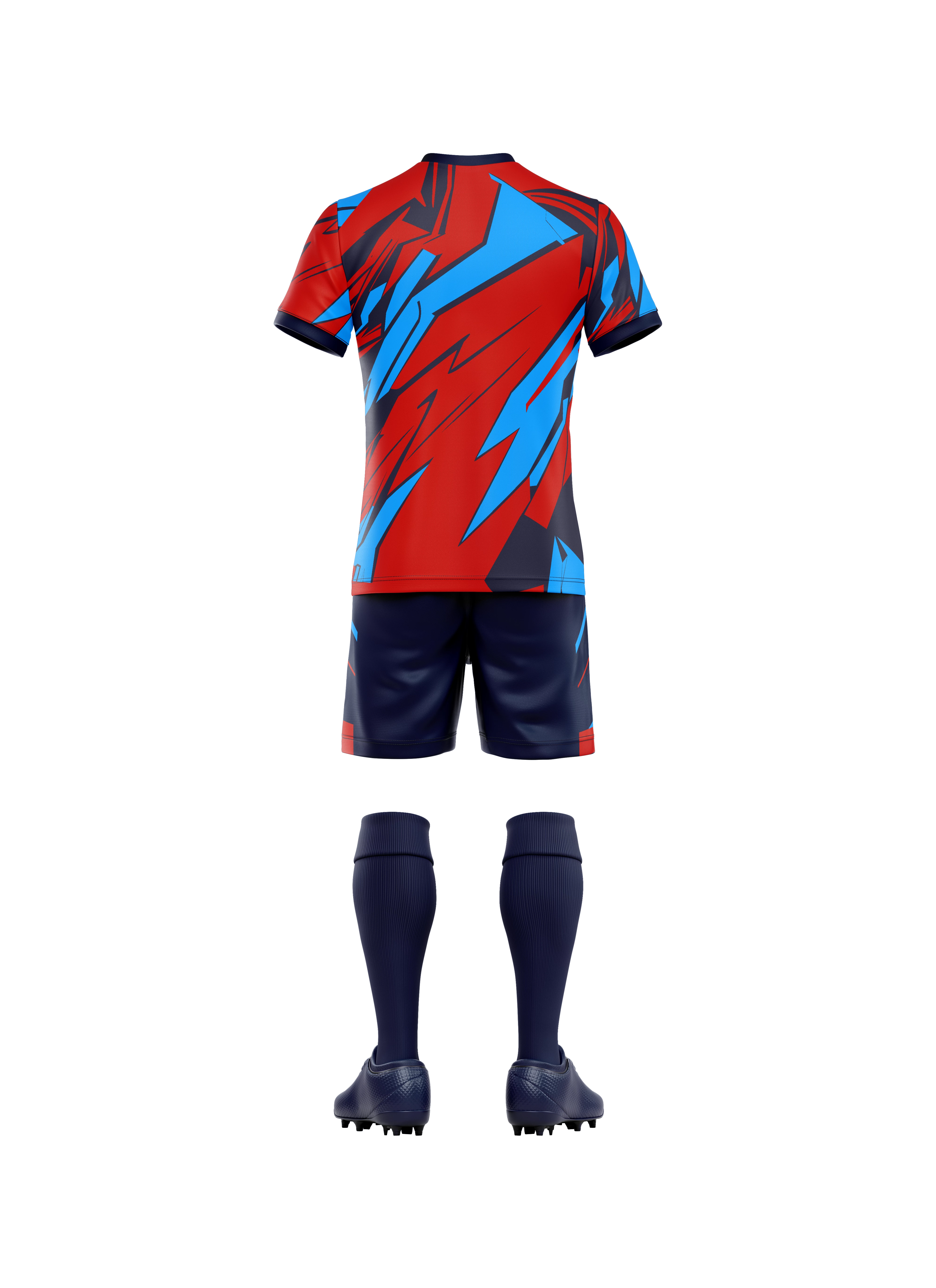 Kit fotbal 3D rosu-ciel