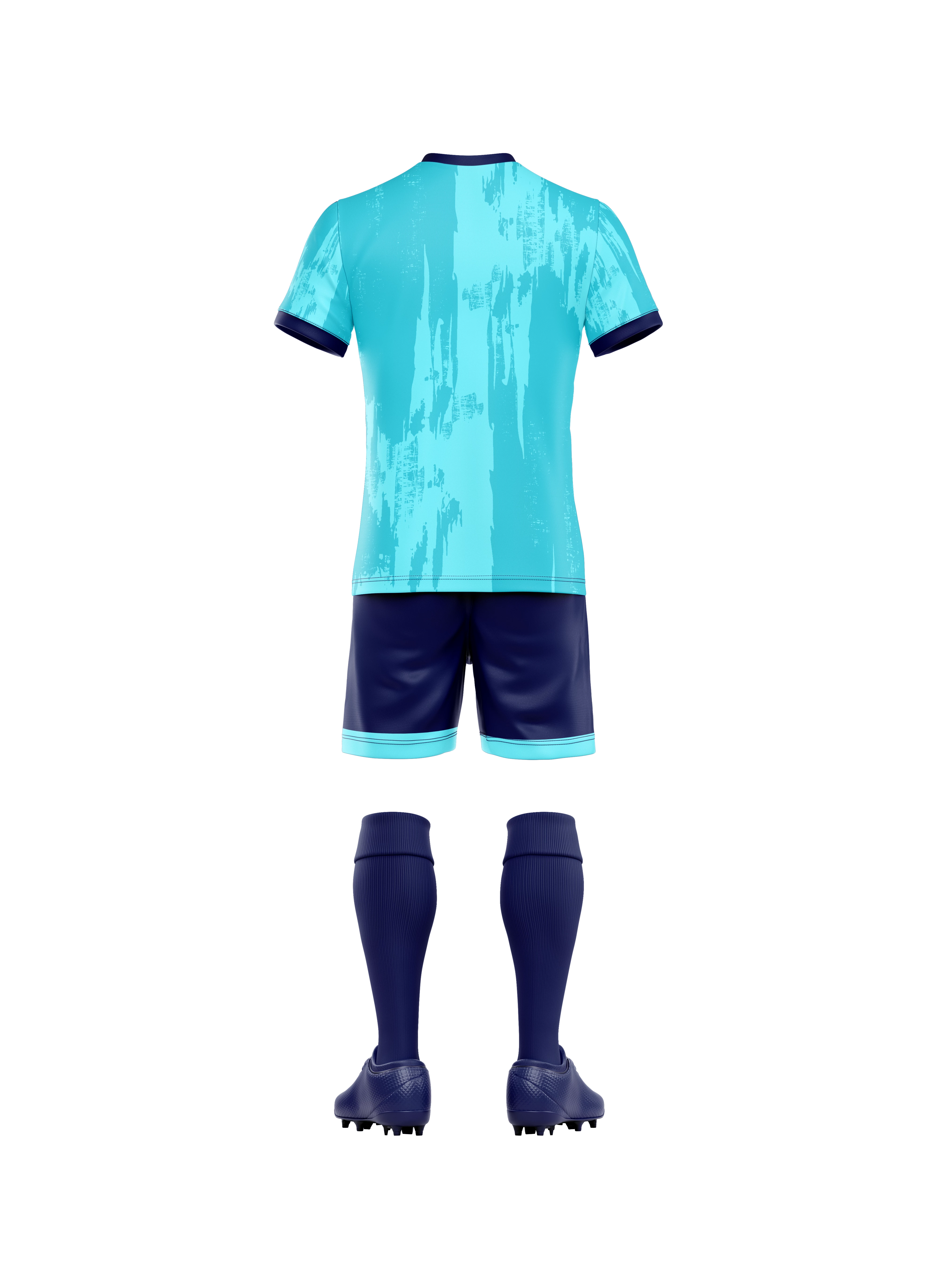 Kit fotbal 3D turcoaz