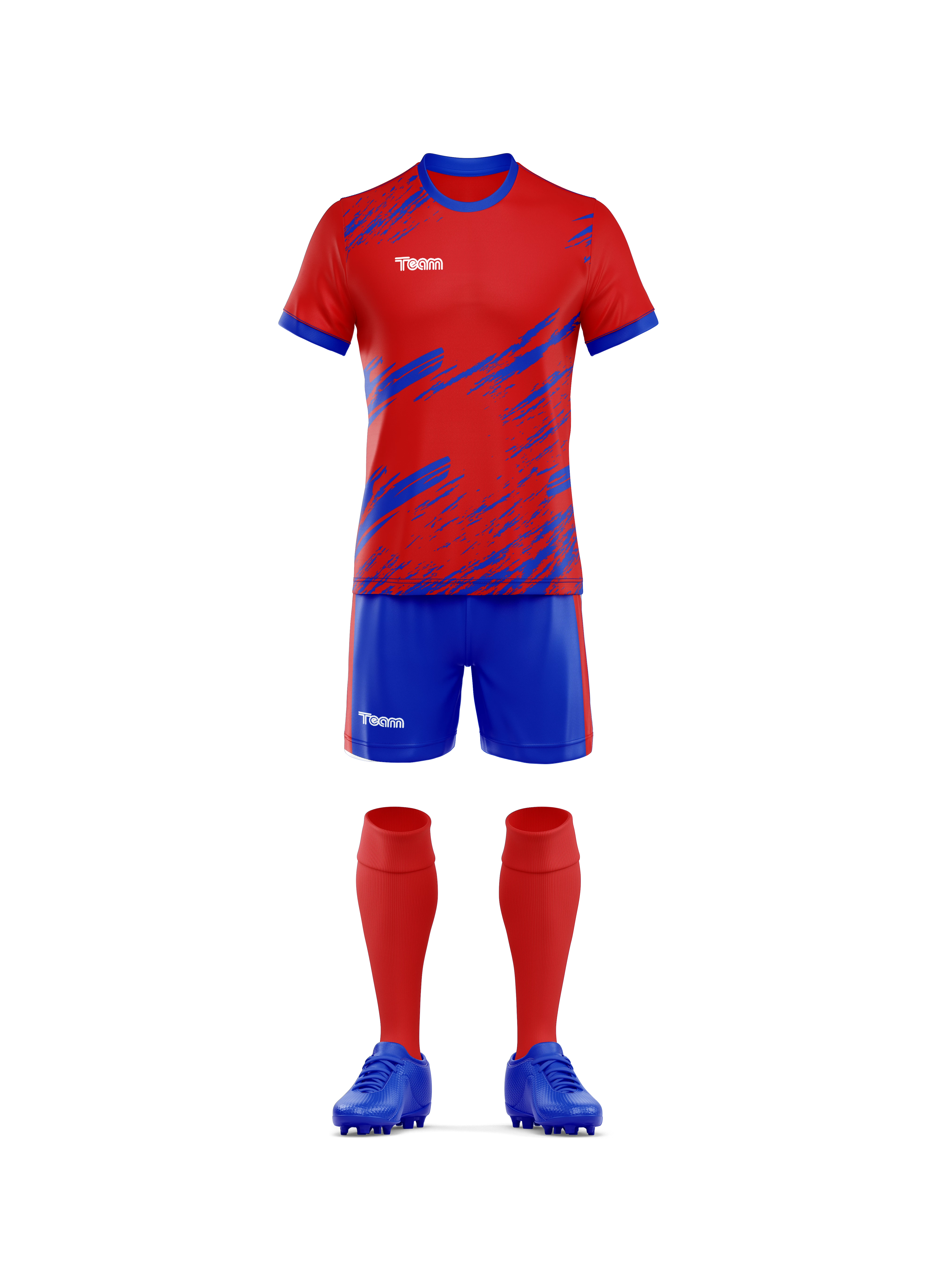 Kit fotbal 3D ros-albastru