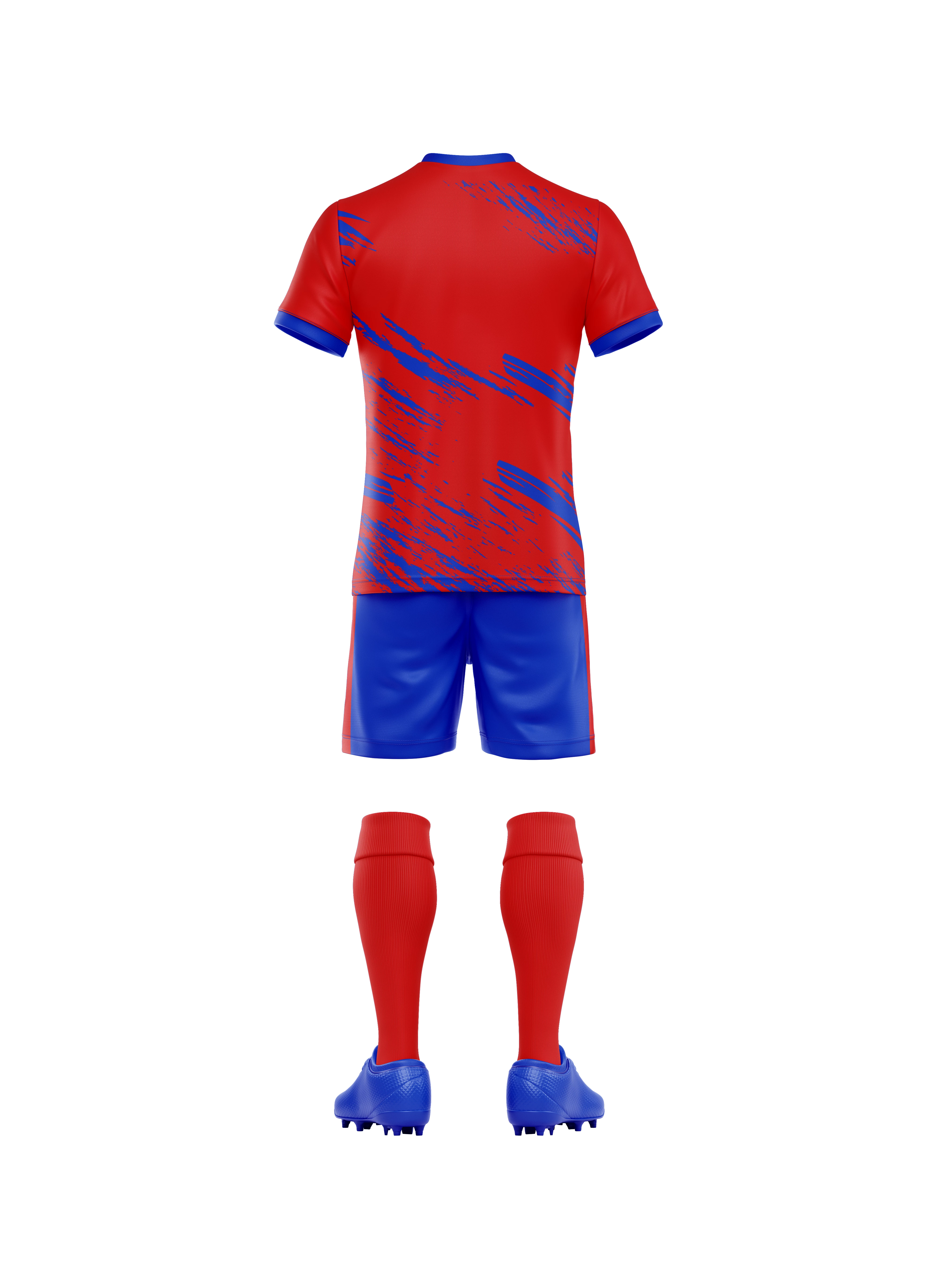 Kit fotbal 3D ros-albastru