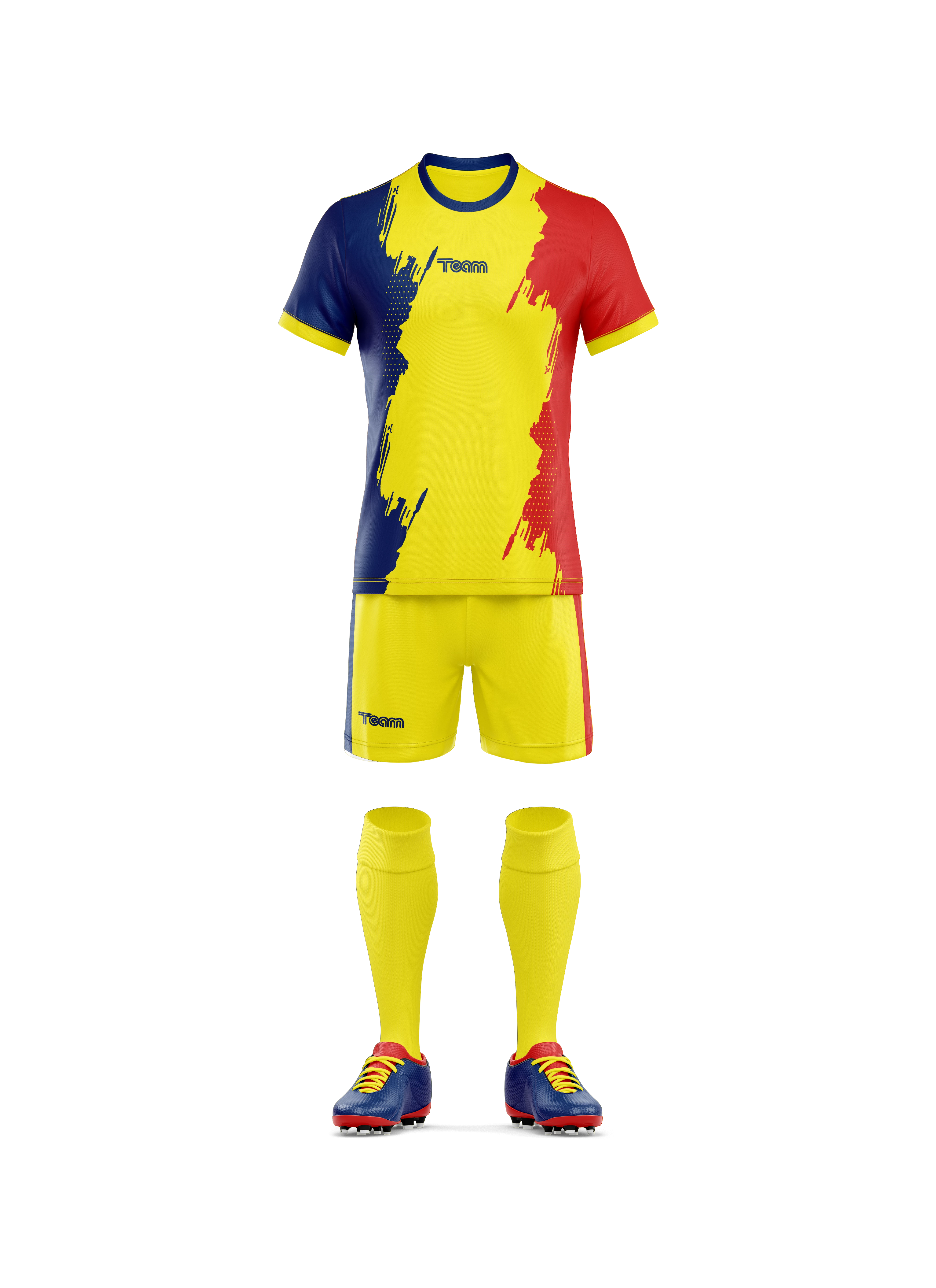 Kit fotbal 3D Romania fata