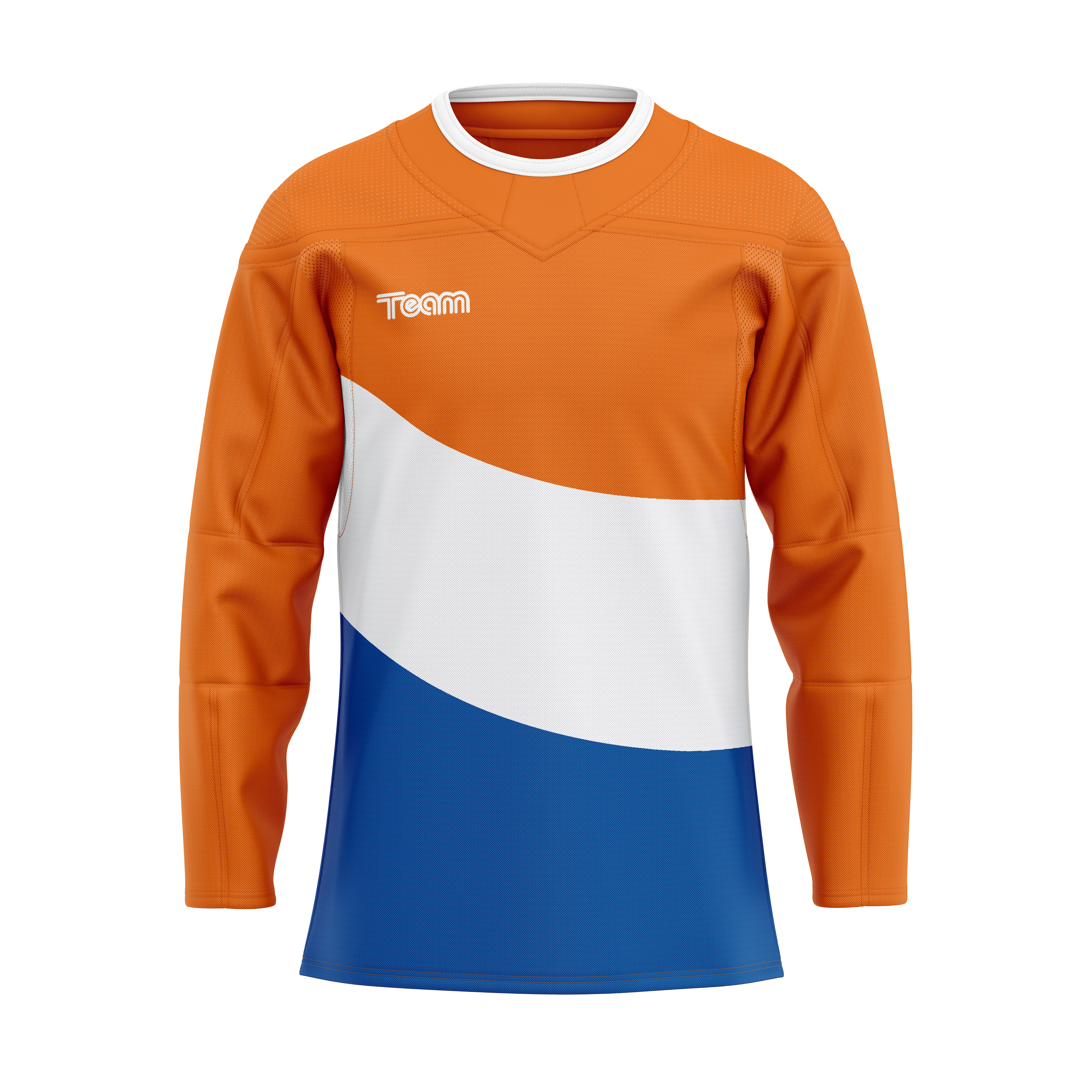 Kit hockey 3D portocaliu-albastru